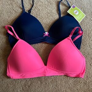 Circo Pink & Navy Wireless Everyday Bra Set